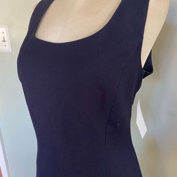 NWT Tahari Women's Navy Blue Midi Dress - Deep Blue - Picture 5 of 8